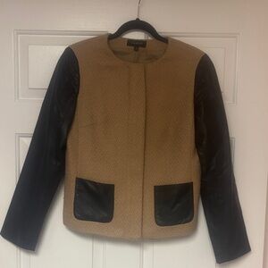 Talbots Tan and Black Blazer